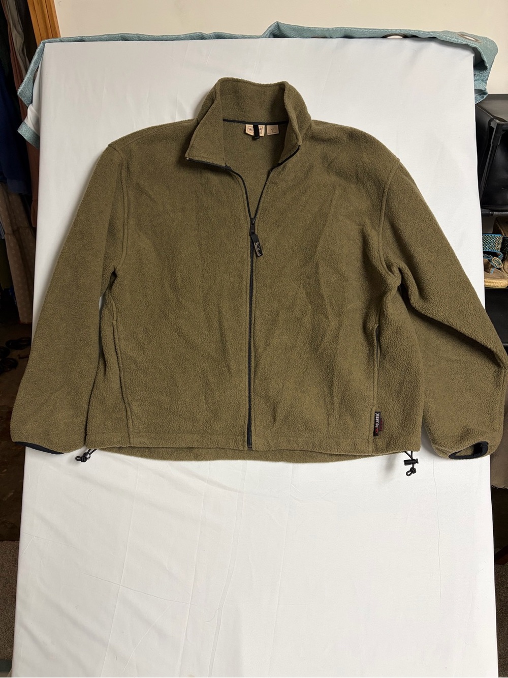 Woolrich Olive Green Full-Zip Fleece Jacket